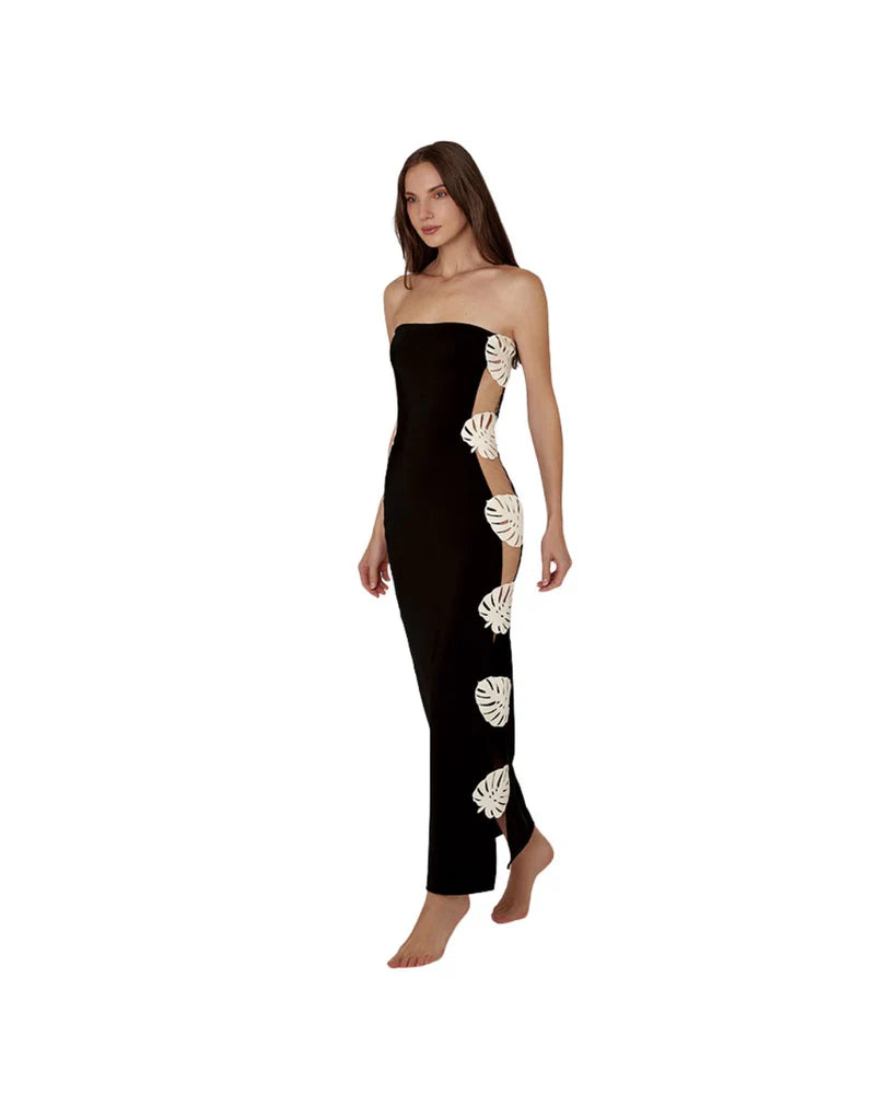 HOJA ROTA STRAPLESS DRESS